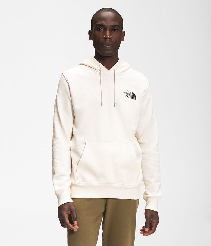 The North Face Mens Hoodie New Sleeve Hit 807SKXOEY - White